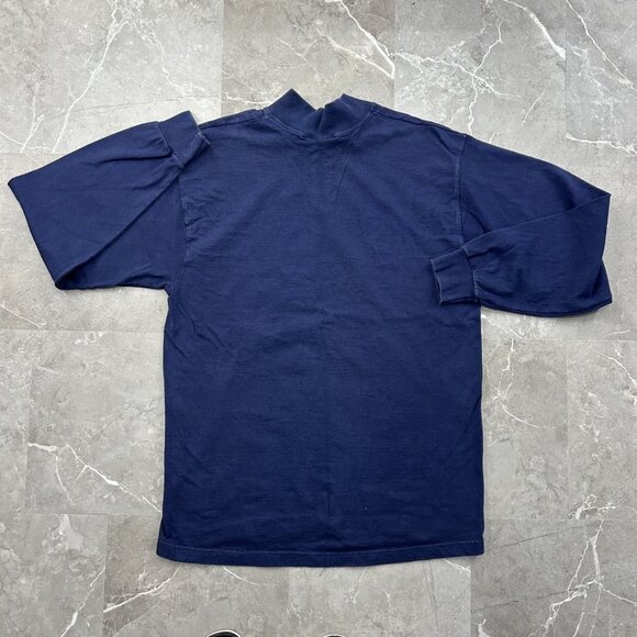 Vintage Wilson Mock Neck Shirt Mens Large Long Sleeve Baseball Pro 5000 - Picture 2 of 13